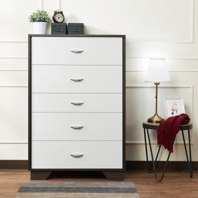 ACME 97368 Eloy Chest, White & Espresso