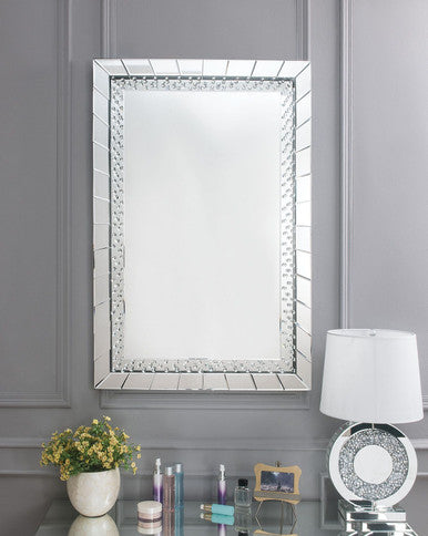 ACME 97386 Nysa Accent Mirror (Wall), Mirrored