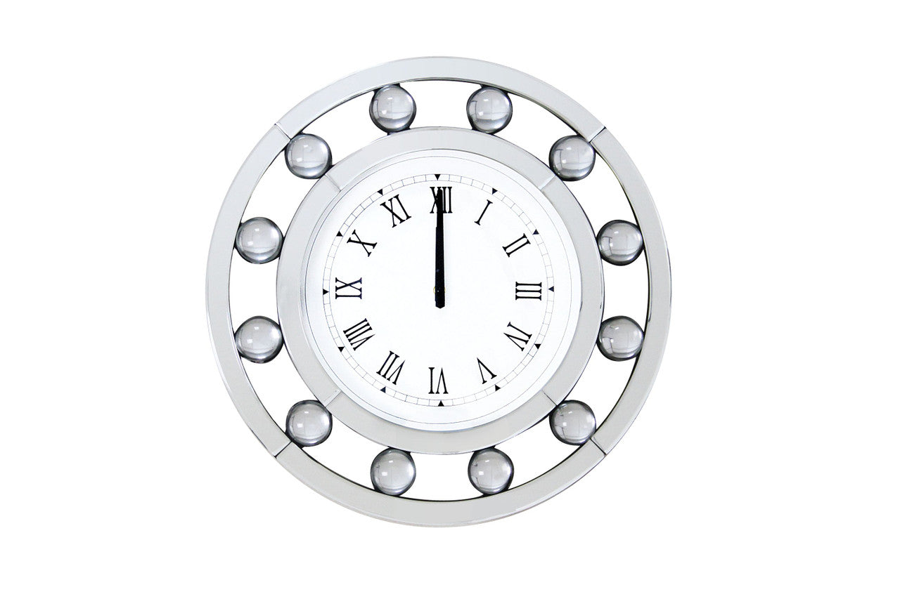 ACME 97405 Boffa Wall Clock, Mirrored