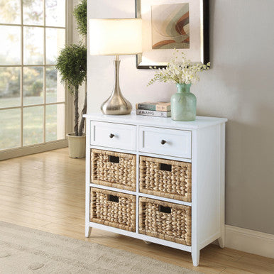 ACME 97416 Flavius Console Table, White