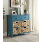 ACME 97418 Flavius Console Table, Teal