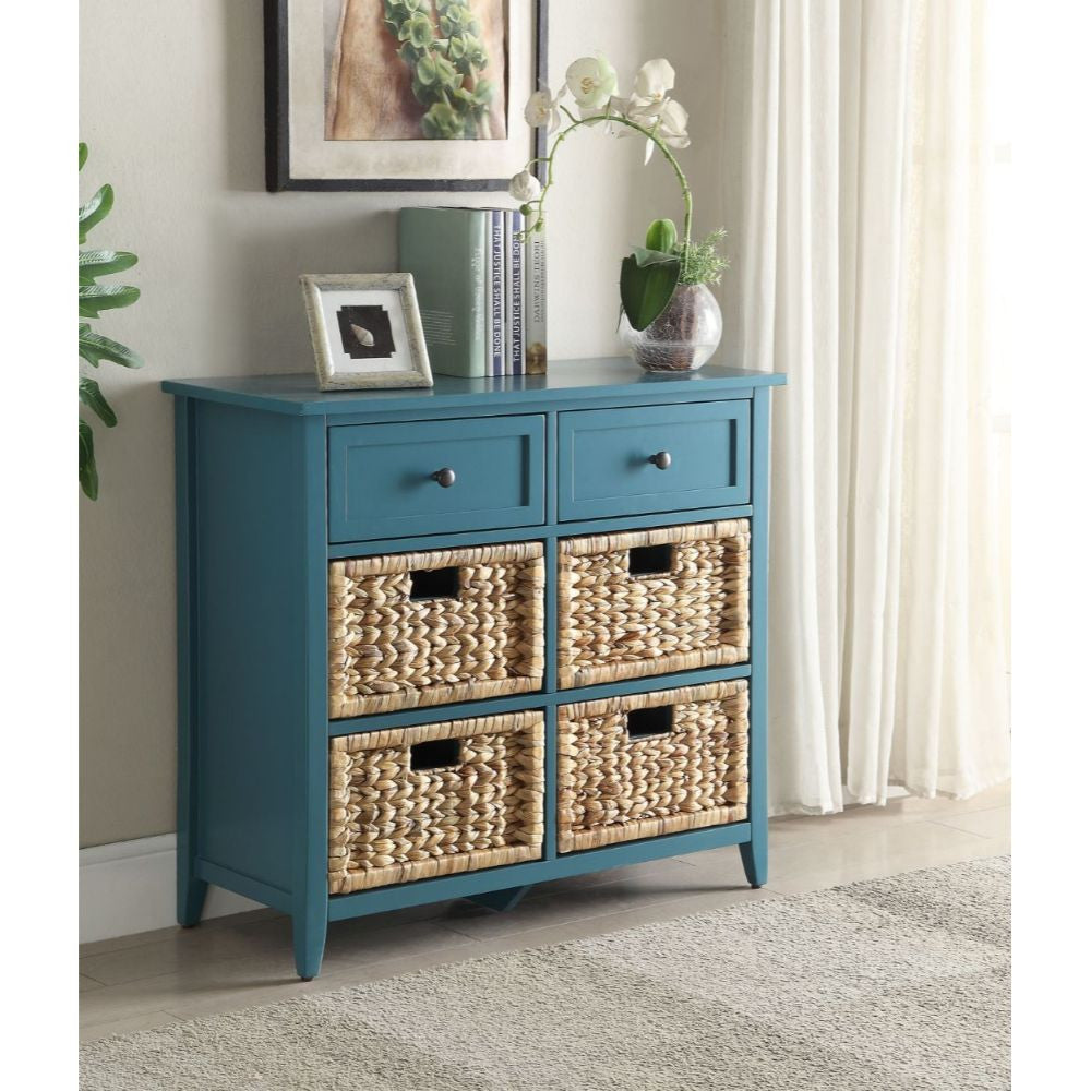 ACME 97418 Flavius Console Table, Teal