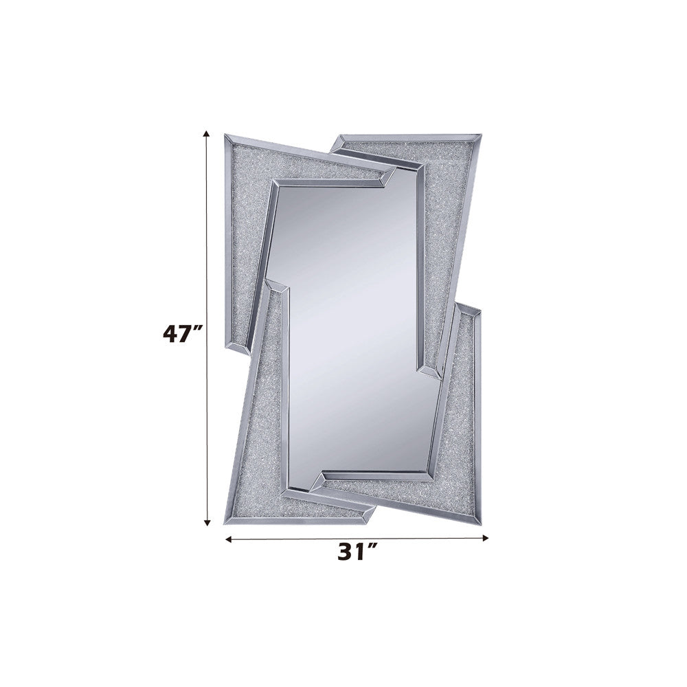 ACME 97571 Noralie Wall Decor, Mirrored & Faux Diamonds