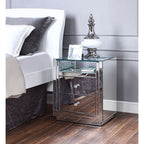 ACME 97575 Nysa Accent Table, Mirrored & Faux Crystals