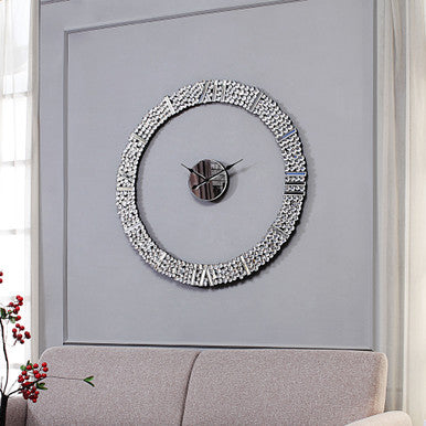 ACME 97611 Kachina Wall Clock, Mirrored & Faux Gems