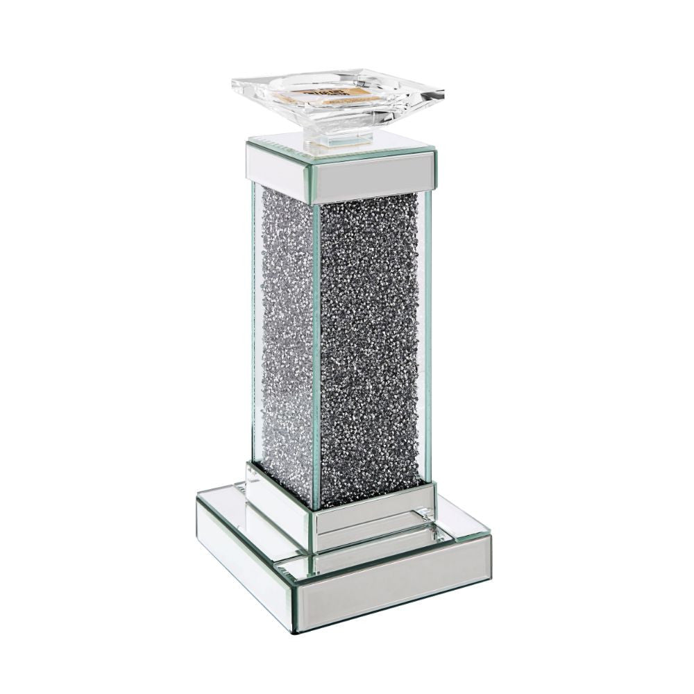 ACME 97615 Rekha Accent Candleholder (Set-2), Mirrored
