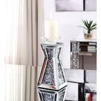 ACME 97617 Nowles Accent Candleholder (Set-2), Mirrored & Faux Stones