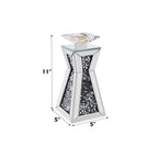 ACME 97617 Nowles Accent Candleholder (Set-2), Mirrored & Faux Stones