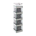 ACME 97620 Noralie Accent Candleholder (Set-2), Mirrored & Faux Diamonds