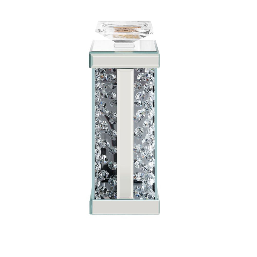 ACME 97621 Nysa Accent Candleholder (Set-2), Mirrored & Faux Crystals