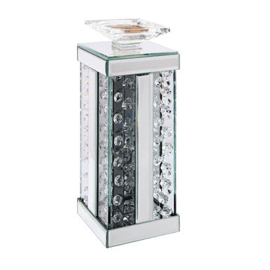 ACME 97621 Nysa Accent Candleholder (Set-2), Mirrored & Faux Crystals