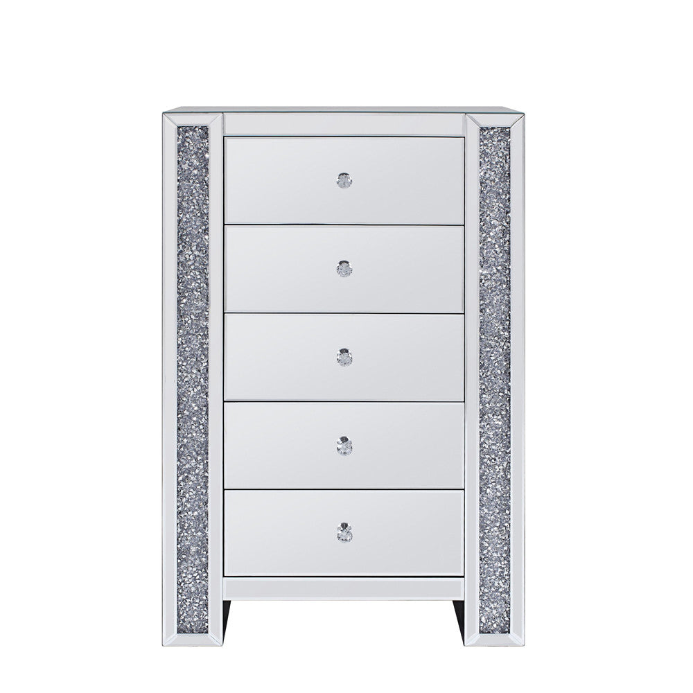 ACME 97644 Noralie Chest, Mirrored & Faux Gemstones