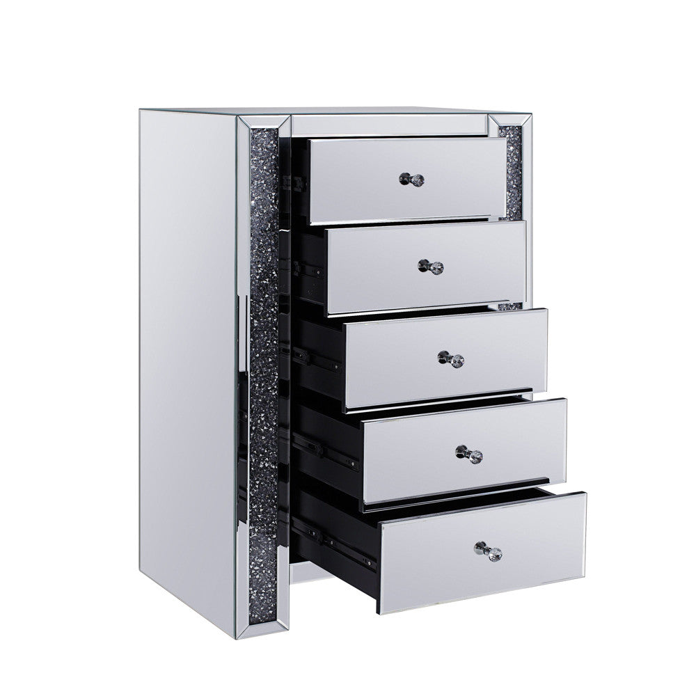 ACME 97644 Noralie Chest, Mirrored & Faux Gemstones