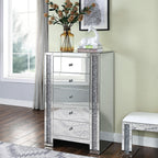 ACME 97644 Noralie Chest, Mirrored & Faux Gemstones