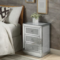 ACME 97660 Lavina Accent Table, Mirrored & Faux Diamonds