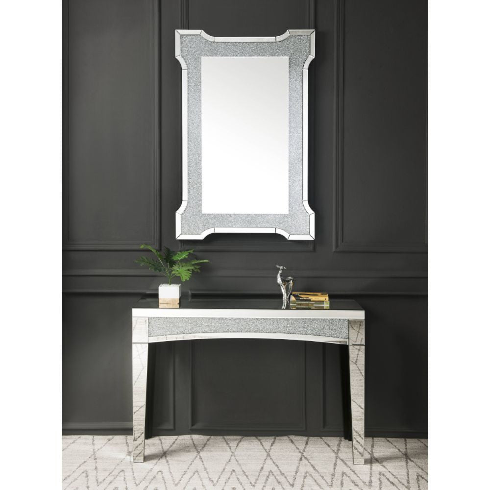 ACME 97705 Nowles Wall Decor, Mirrored & Faux Stones