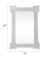 ACME 97705 Nowles Wall Decor, Mirrored & Faux Stones