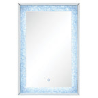 ACME 97706 Noralie Wall Decor with LED, Mirrored & Faux Diamonds
