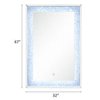 ACME 97706 Noralie Wall Decor with LED, Mirrored & Faux Diamonds