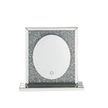 ACME 97707 Noralie Accent Decor with LED, Mirrored & Faux Diamonds