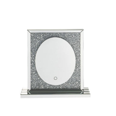 ACME 97707 Noralie Accent Decor with LED, Mirrored & Faux Diamonds