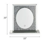 ACME 97707 Noralie Accent Decor with LED, Mirrored & Faux Diamonds