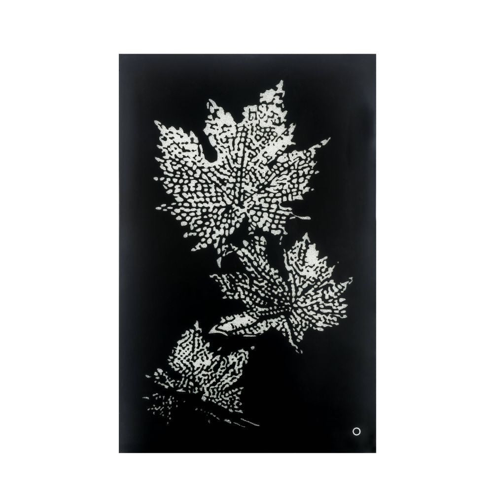 ACME 97716 Hadrias Wall Art with LED, Smoky Glass & Faux Crystal