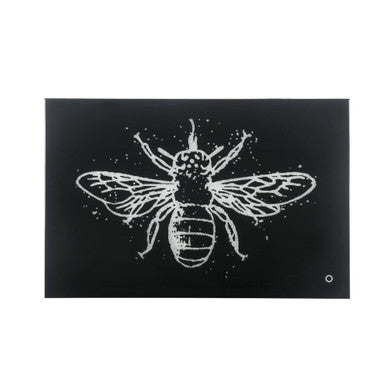ACME 97717 Vedris Wall Art with LED, Smoky Glass & Faux Crystal