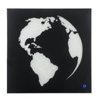 ACME 97718 Adamas Wall Art with LED, Smoky Glass & Faux Crystal