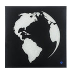 ACME 97718 Adamas Wall Art with LED, Smoky Glass & Faux Crystal