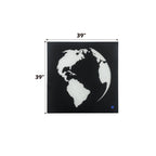 ACME 97718 Adamas Wall Art with LED, Smoky Glass & Faux Crystal