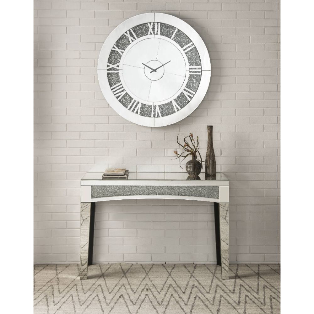 ACME 97723 Noralie Wall Clock, Mirrored & Faux Diamonds