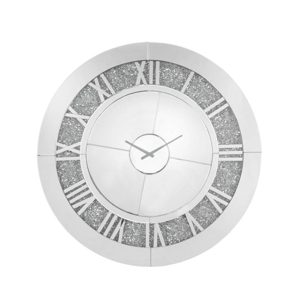 ACME 97723 Noralie Wall Clock, Mirrored & Faux Diamonds