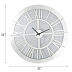 ACME 97724 Nowles Wall Clock, Mirrored