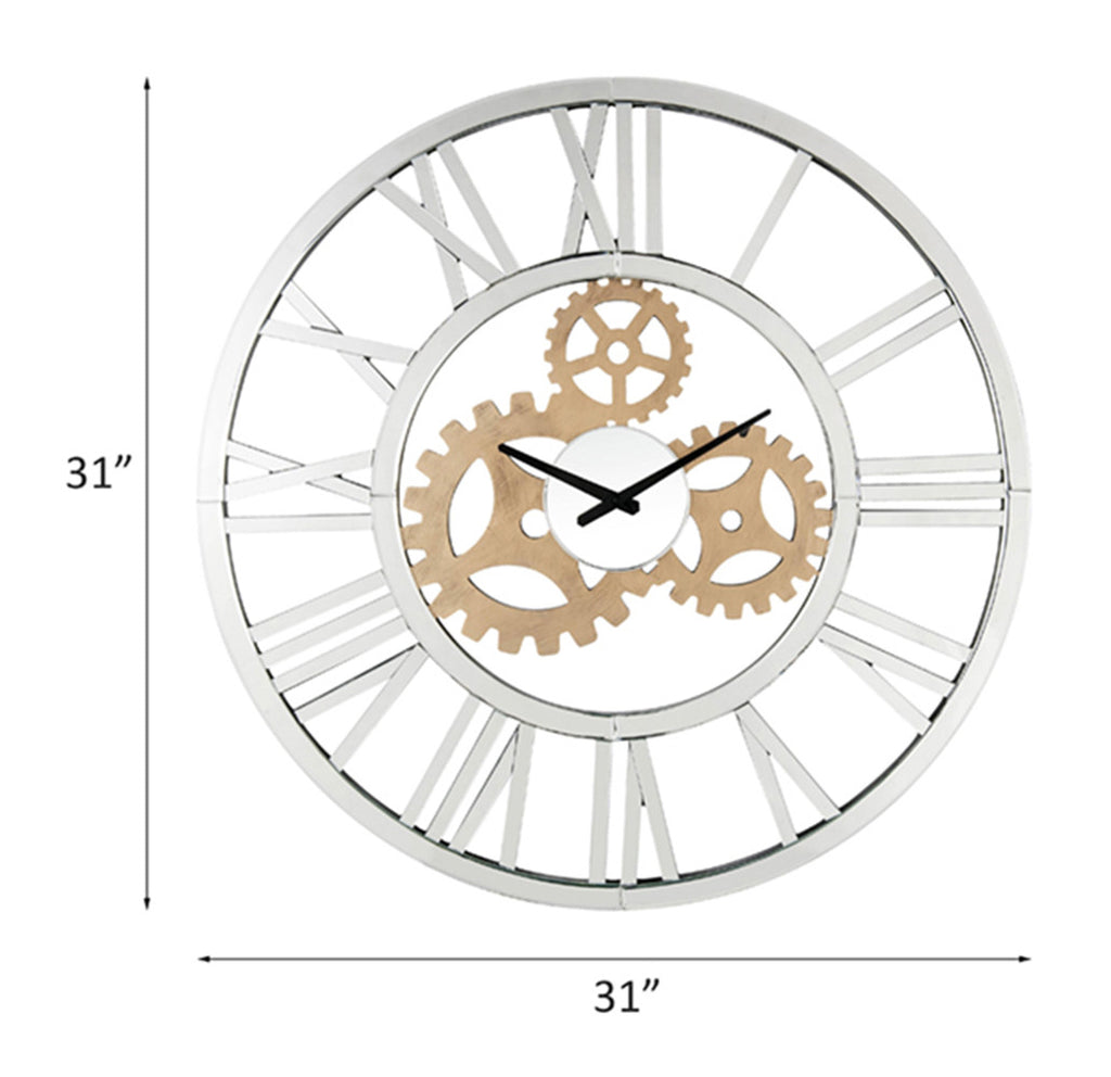 ACME 97725 Acilia Wall Clock, Mirrored
