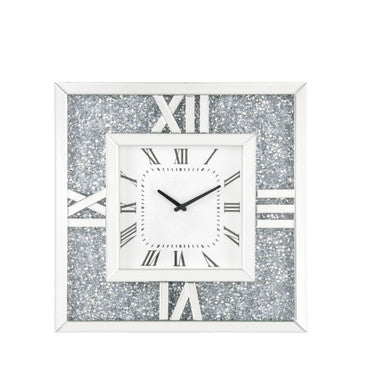 ACME 97727 Noralie Wall Clock, Mirrored & Faux Diamonds