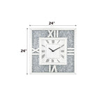 ACME 97727 Noralie Wall Clock, Mirrored & Faux Diamonds