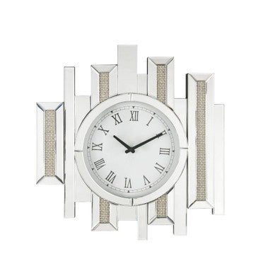 ACME 97728 Lavina Wall Clock, Mirrored & Faux Diamonds
