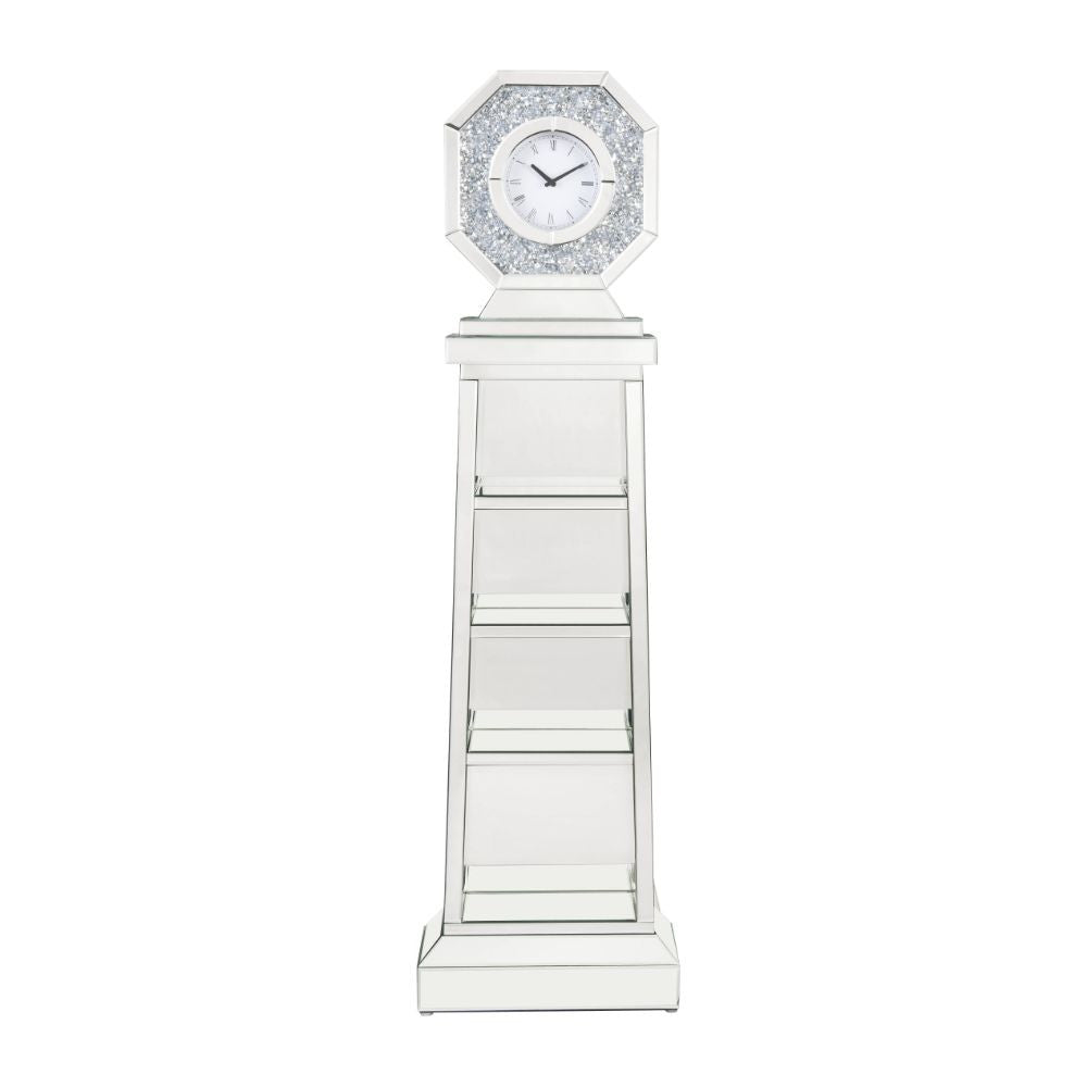 ACME 97736 Noralie Grandfather Clock, Mirrored & Faux Diamonds