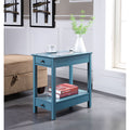ACME 97742 Byzad Side Table (USB Charging Dock), Teal