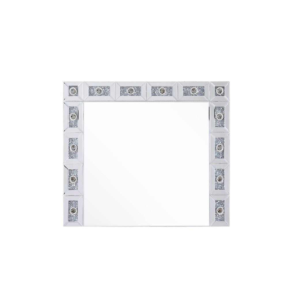 ACME 97746 Noralie Wall Decor (LED), Mirrored & Faux Diamonds