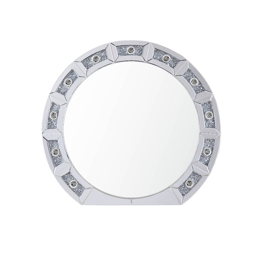 ACME 97748 Noralie Wall Decor (LED), Mirrored & Faux Diamonds