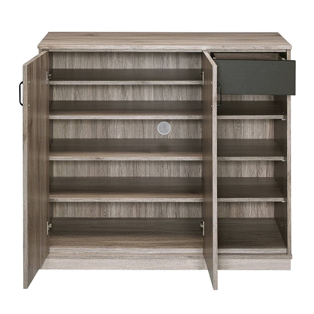 ACME 97775 Toski Cabinet, Rustic Gray Oak
