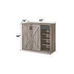 ACME 97775 Toski Cabinet, Rustic Gray Oak