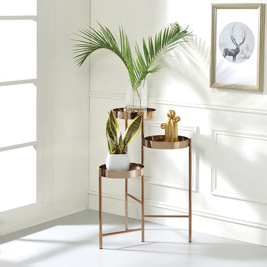 ACME 97795 Namid Plant Stand, Gold