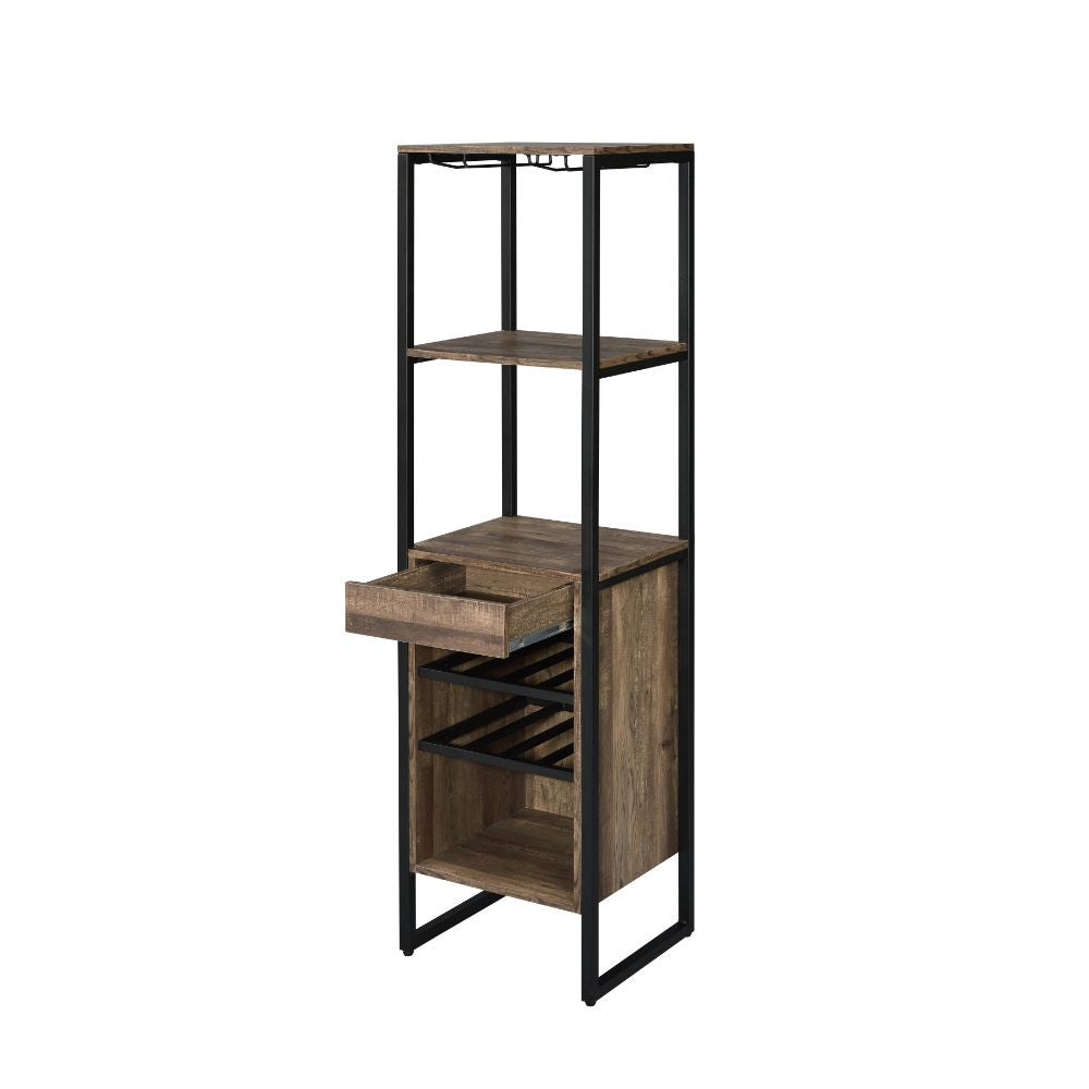 ACME 97800 Narik Wine Rack, Weathered Oak