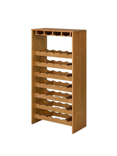 ACME 97838 Hanzi Wine Cabinet, Oak Finish