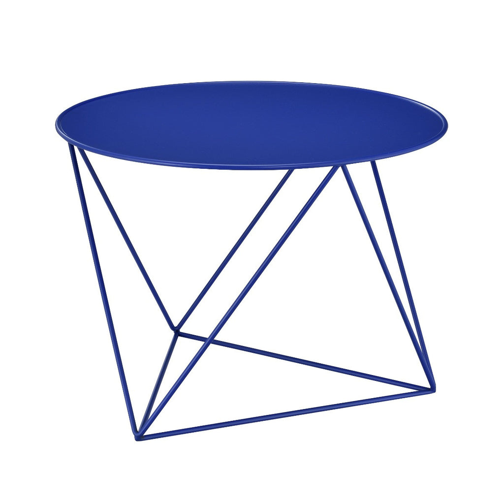 ACME 97840 Epidia Accent Table, Blue Finish