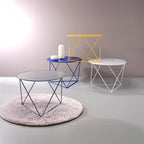 ACME 97840 Epidia Accent Table, Blue Finish