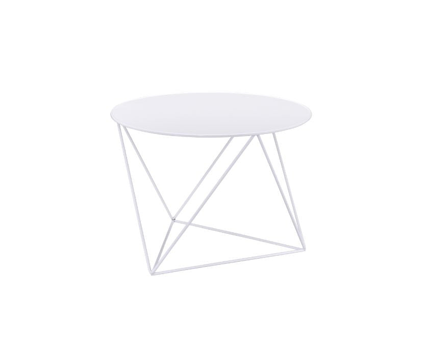 ACME 97842 Epidia Accent Table, White Finish